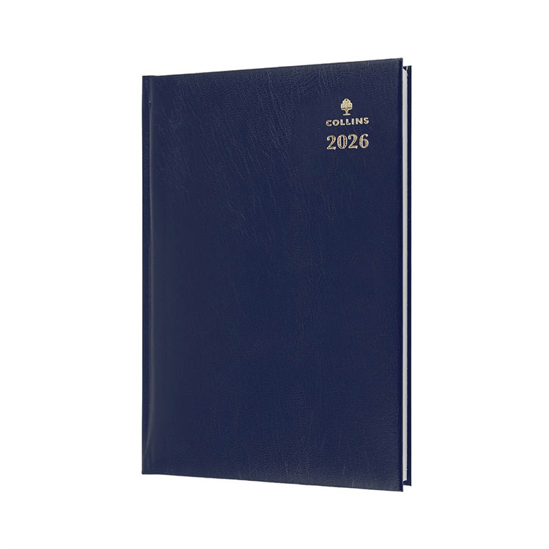 COLLINS STERLING 344P59 DIARY WEEK TO VIEW A4 NAVY BLUE