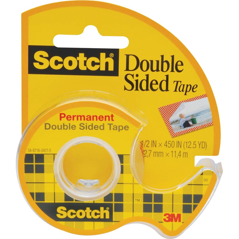SCOTCH 137 DOUBLE SIDED TAPE 127MM X 11M
