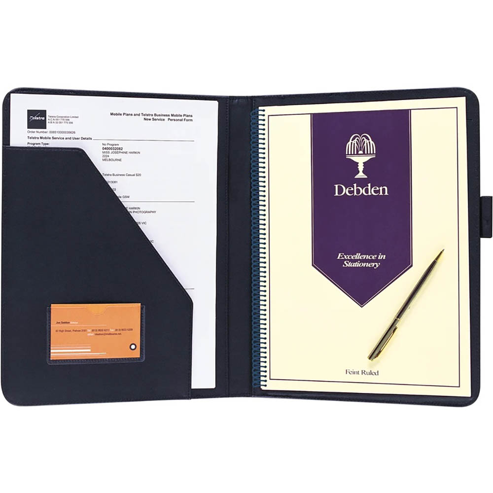 DEBDEN FASHION COMPENDIUM PU A4 BLACK