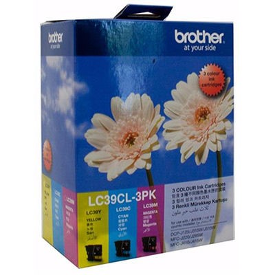 BROTHER LC39CL3PK INK CARTRIDGE VALUE PACK CYANMAGENTAYELLOW