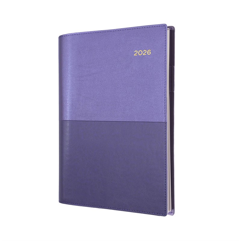 2025 COLLINS VANESSA DIARY DAY TO PAGE 30 MINUTE A4 LILAC