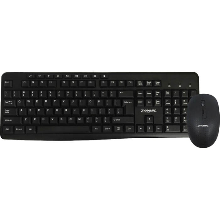 DYNAMIC TECHNOLOGY KM1918 WIRELESS KEYBOARD AND MOUSE COMBO BLACK