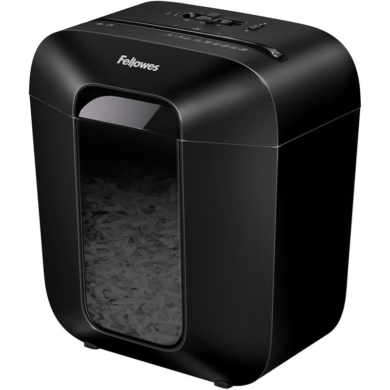 FELLOWES LX10 POWERSHRED CROSS CUT SHREDDER BLACK