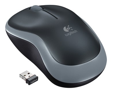 LOGITECH M185 WIRELESS MOUSE BLACKGREY