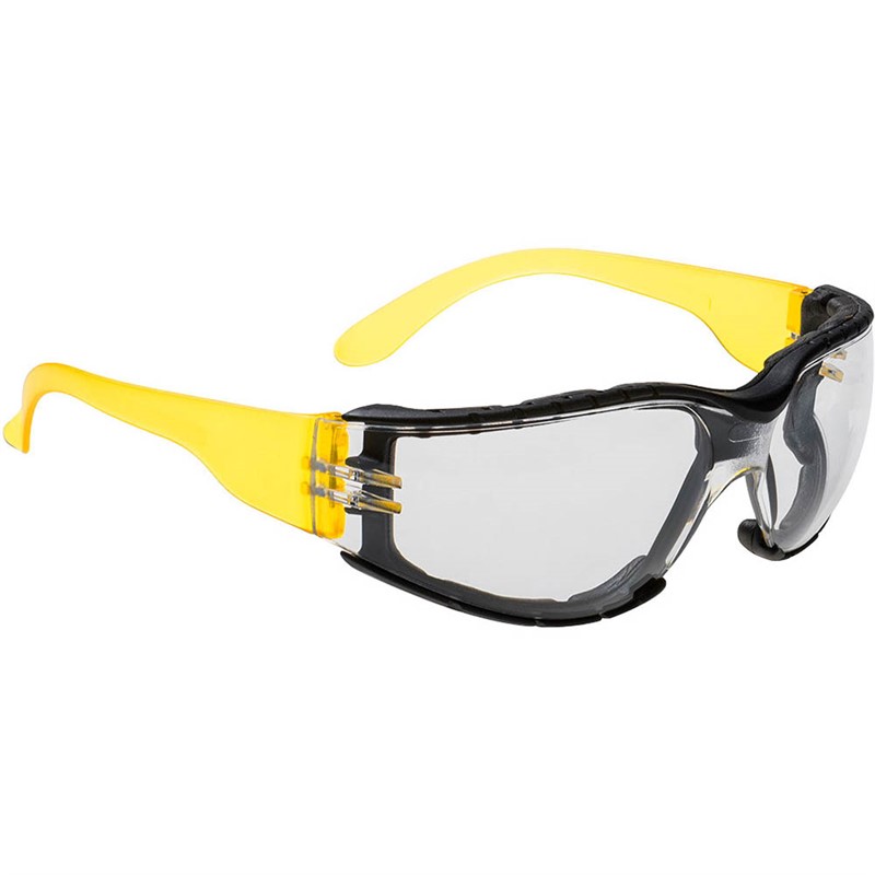 PORTWEST PS32 WRAP AROUND PLUS SAFETY SPECTACLES CLEAR
