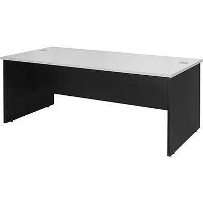YS DESIGN OXLEY DESK 1500 X 750 X 730MM WHITEIRONSTONE