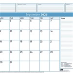 SASCO 10552RFL DELUXE REFILL PACK 12 SHEETS DESK PLANNER MONTH TO VIEW
