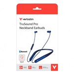 VERBATIM TRUSOUND PRO NECKBANK EARBUDS BLUE