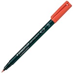 STAEDTLER 313 LUMOCOLOR PERMANENT MARKER BULLET SUPERFINE 04MM RED