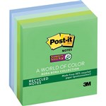 POSTIT SUPER STICKY NOTES ASSORTED CLRS 5PK73MMX73MM 6545SST