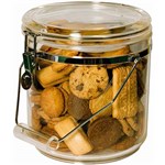 CONNOISSEUR STORAGE CANISTER WITH HANDLE ACRYLIC ROUND 45 LITRE CLEAR