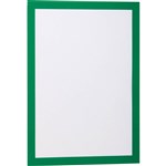 DURABLE DURAFRAME SIGN HOLDER ADHESIVE BACK A4 GREEN PACK 2