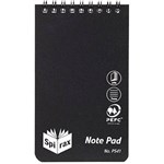 SPIRAX P541 REPORTERS NOTEBOOK SPIRAL BOUND TOP OPEN 96 PAGE 87 X 147MM BLACK