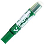 PILOT BEGREEN V BOARD MASTER WHITEBOARD MARKER BULLET 60MM GREEN BOX 10
