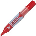 PILOT BEGREEN V BOARD MASTER WHITEBOARD MARKER CHISEL 60MM RED BOX 10