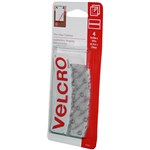 VELCRO BRAND   STICKON HOOK AND LOOP FASTENERS 89 X 19MM CLEAR PACK 4