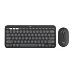 LOGITECH BLUETOOTH KEYBOARD AND MOUSE COMBO PEBBLE 2 TONAL GRAPHITE
