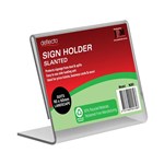 DEFLECTO RECYCLED BUSINESS  PLACE CARD HOLDER LANDSCAPE CLEAR