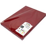 RAINBOW SPECTRUM BOARD 220GSM A3 DARK RED PACK 100
