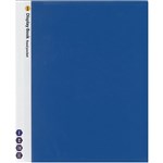 MARBIG DISPLAY BOOK NONREFILABLE SPINE INSERT 20 POCKET A4 BLUE
