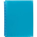 MARBIG DISPLAY BOOK REFILLABLE INSERT COVER 20 POCKET A4 MARINE