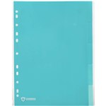 MARBIG PROFESSIONAL ANTIMICROBIAL DIVIDER PP 5TAB A4 BLUE