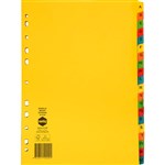 MARBIG DIVIDER MANILLA AZ TAB A4 BRIGHT ASSORTED
