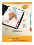 MARBIG DIVIDERS VIEW TAB 5 TAB COLOUR BULK PACK 10 7020871