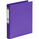 MARBIG LINEN RING BINDER PE 2D 25MM A4 PURPLE