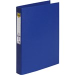 MARBIG LINEN RING BINDER PE 3D 25MM A4 BLUE