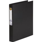 MARBIG LINEN RING BINDER PE 3D 25MM A4 BLACK