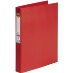 MARBIG LINEN RING BINDER PE 3D 25MM A4 RED