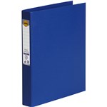MARBIG LINEN RING BINDER PE 4D 25MM A4 BLUE