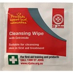ST JOHN AMBULANCE FIRST AID SKIN PREP WITH ALCOHOL ANTISEPTIC SWABS  