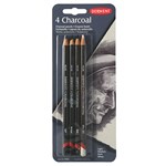 DERWENT CHARCOAL PENCIL PACK 4