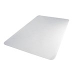 FLOORTEX CHAIRMAT MULTIPURPOSE CARPET PVC LOW PILE RECTANGLE 750 X 1200MM CLEAR