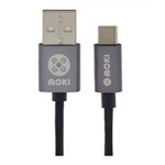 MOKI TYPEC SYNCHARGE BRAIDED CABLE 900MM BLACK