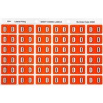 AVERY 43304 LATERAL FILE LABEL SIDE TAB COLOUR CODE D 25 X 38MM DARK ORANGE PACK 180