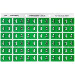 AVERY 43344 LATERAL FILE LABEL SIDE TAB YEAR CODE 4 25 X 38MM LIGHT GREEN PACK 180