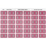 AVERY 43348 LATERAL FILE LABEL SIDE TAB YEAR CODE 8 25 X 38MM MAUVE PACK 180