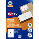 AVERY 936074 J8165 SHIPPING LABELS INKJET 8UP WHITE PACK 25