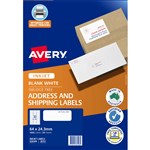 AVERY 936108 J8157 ADDRESS LABELS INKJET 33UP WHITE PACK 50