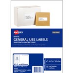 AVERY 938210 L7161 GENERAL USE LABEL LASERINKJET 18UP WHITE PACK 100