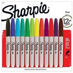 SHARPIE MARKERS ASSORTED PACK12 NEON COLOURS 7033442