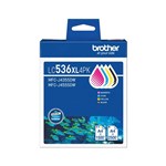 BROTHER LC536XL INK CARTRIDGE HIGH YIELD ASSORTED VALUE PACK 4