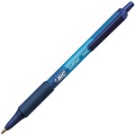BIC SOFTFEEL RETRACTABLE BALLPOINT PEN 10MM BLUE BOX 12