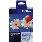 BROTHER LC39BK2PK INK CARTRIDGE BLACK PACK 2