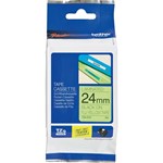BROTHER TZEC51 LAMINATED LABELLING TAPE 24MM BLACK ON FLURO YELLOW