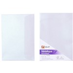 QUILL C6 METALLIQUE ENVELOPES PLAINFACE STRIP SEAL 80GSM 114 X 162MM PERIDOT PACK 10