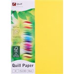QUILL XL MULTIOFFICE COLOURED A4 COPY PAPER 80GSM LEMON PACK 500 SHEETS